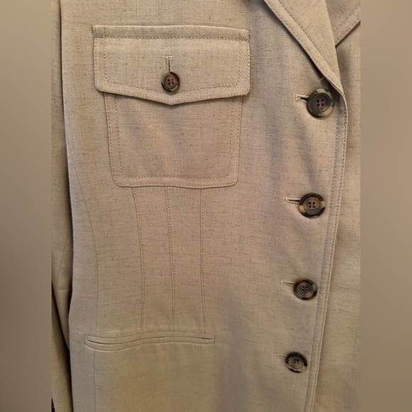 Kasper Tan Pantsuit 14P NWOT - Picture 3 of 11